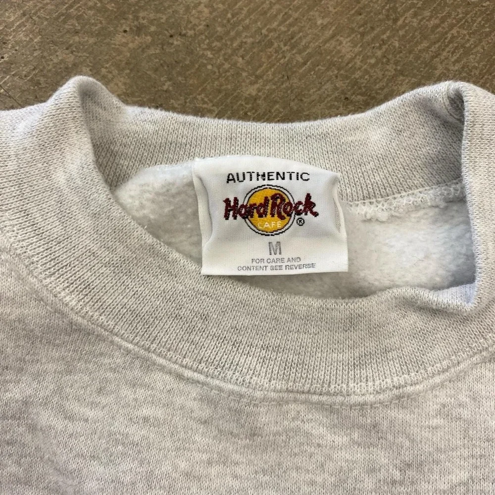 Vintage 90s Hard Rock Cafe Rock N Roll Sacramento California Crewneck Size M